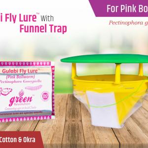 Combo Pack Of Funnel Pheromone Trap + Gulabi Fly Pheromone Lure Pack of 5